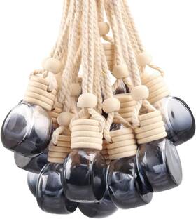 Dm-020 Dmuuudm 20 Pcs Oblate Shape Hanging Car Air Freshener Diffuser Empty Black Gradient