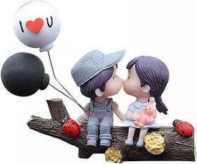 446379 Dongker Car Couple Dashboard Decoration Resin Cartoon Balloon