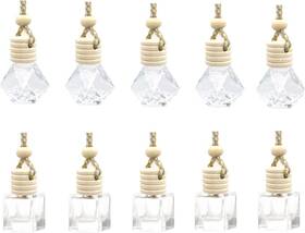 Doromy 737547443501 10pcs Empty Hanging Car Air Freshener Perfume Bottle Aromatherapy Clear