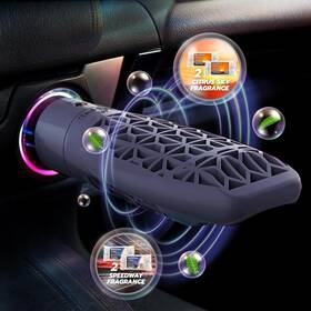 Drive Time 630651640425 Power Fresh Refillable Car Air Freshener 12v 1. Silver Unit
