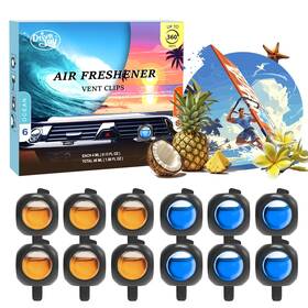 Osdj202411 Drivejoy Car Air Freshener Vent Clips 12 Pack 6 Ocean 1 Count Of Orange