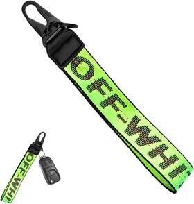 Dxnq-3960ck Dxnq Car Keychain Fabric Wrist Lanyard Key Ring For Cars Keys Green