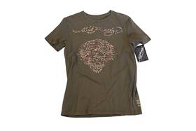 M2ts033-m Ed Hardy Green Tiger Brand Tee Size M Nos
