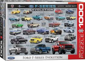 6000-0950 Eurographics Ford F-series Evolution Puzzle - 1000 Pieces F-150 Truck History Free Usa Ship