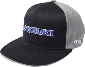 15-88456 Factory Effex Suzuki Flexfit Hat - Black/gray Part