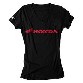 16-88342 Factory Effex Honda Horizontal Womens T-shirt Medium Black