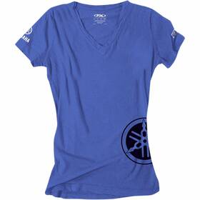 17-87246 Factory Effex Yamaha Womens V-neck T-shirt Xl Royal Blue