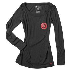 20-87312 Factory Effex Honda Ride Red Womens Long Sleeve T-shirt Medium Black