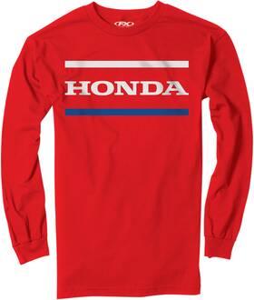 23-87312 Factory Effex Honda Stripes Long-sleeve T-shirt - Red Medium