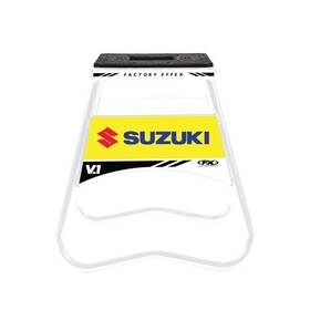 24-45410 Factory Effex White Suzuki Bike Stand