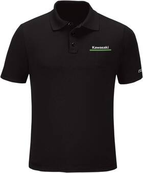 25-85104 Factory Effex Kawasaki Polo Shirt - Black Large