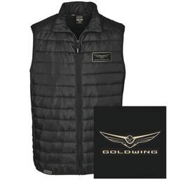 25-85804 Factory Effex Gold Wing Puffer Vest Lg Black