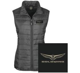 25-85816 Factory Effex Gold Wing Puffer Womens Vest X-large Black