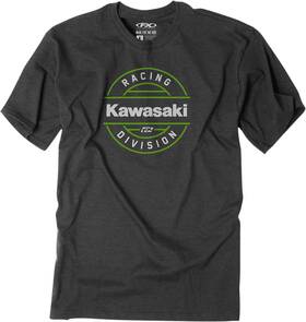 25-87104 Factory Effex Kawasaki Division T-shirt - Heather Charcoal Large