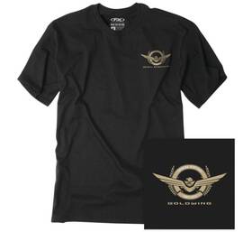 25-87828 Factory Effex Gold Wing Badge T-shirt 2xl Black