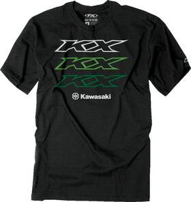 26-87102 Factory Effex Kawasaki Repeater T-shirt - Heather Charcoal Medium