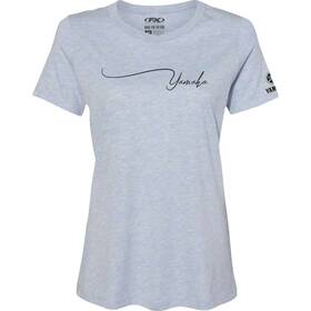 27-87242 Factory Effex Womens Yamaha Signature T-shirt - Light Heather Blue Medium