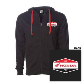 27-88304 Factory Effex Honda Stadium Zip-up Hoodie - Black Large