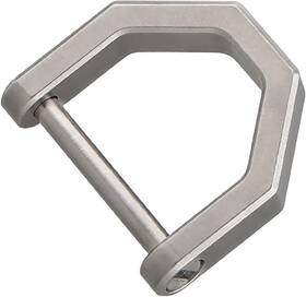 Fanycs 789513421860 Titanium D Shape Key Ring Keyring With Screw Shackle Small Color