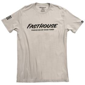 11377110 Fasthouse Logo Tee Light Gray Lrg