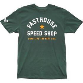 1259-9912 Fasthouse Sz Xxl Forest Green Fast Life Tee