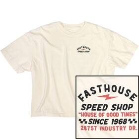 150031-10-04 Fasthouse Womens Junction Crop T-shirt - Ivory X-large