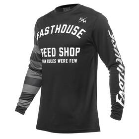 Fasthouse 197168012362 2150000009 Carbon Etrnl Jrsy Bk/bk Md Speed Shop Black