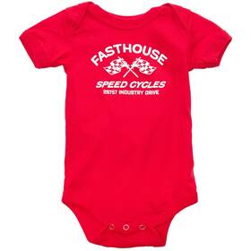 199012-40-14 Fasthouse Infant Crown Romper - Black 3-6 Months