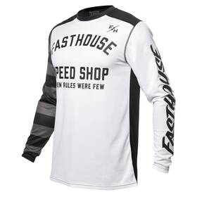 2150001009 Fasthouse Carbon Etrnl Jrsy Wt/bk Md Speed Shop Black