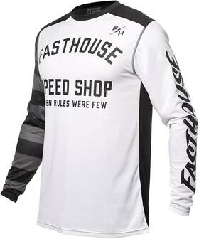 2150001010 Fasthouse Carbon Etrnl Jersey White Black Large Speed Shop