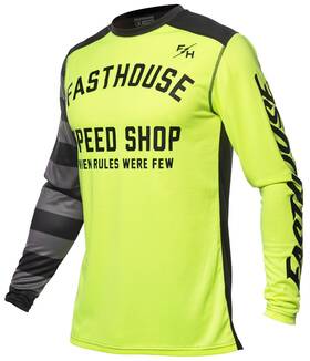 2150005012 Fasthouse Carbon Etrnl Jrsy Vz/bk 2x Speed Shop Black Shirt