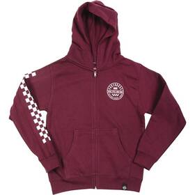 3081-4323 Fasthouse Statement Youth Zip Hoody Maroon Sz L