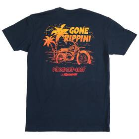 3212-1930-08 Fasthouse Gone Rippin T-shirt Navy Xx-large Blue