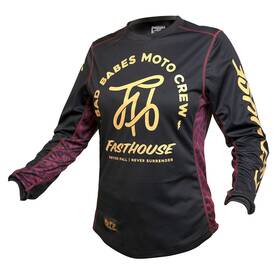 3826-0005-78 Fasthouse Grindhouse Golden Script Womens Jerseys Black 2xl