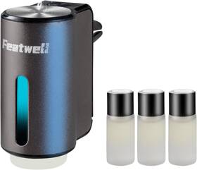 Featwell 756593620087 Car Air Freshener Diffuser Three Adjustable Modes Smart Grey