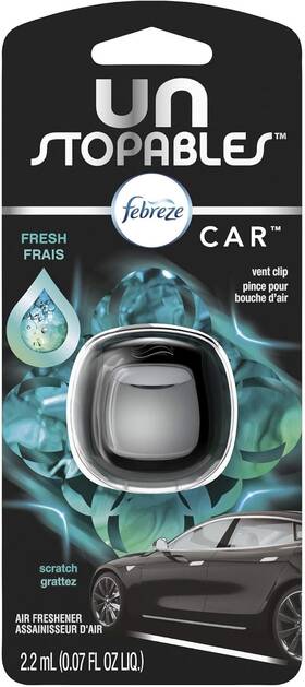 10037000738227 Febreze Unstopables Car Odor-eliminating 1 Count Pack Of Multicolor
