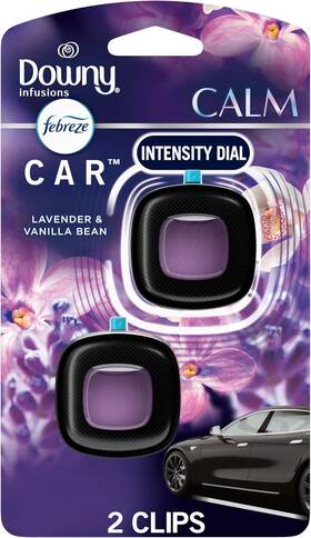 30772070741 Febreze Car Vent Clip Downy Calm Scent 2 0.07 Fl Oz Pack Of Purple