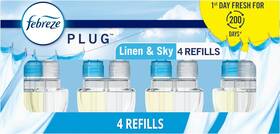 30772157329 Febreze Plug In Air Freshener Odor-fighting Scented Oil Refill Linen And Blue