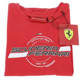 Fb6011g Ferrari Genuine Scuderia 13-14 Kids Passion And Power Since 1947 Red T