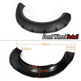 A-02rsa1208abk Fit For 2009-14 F150 Offroad 6pcs Pocket Rivet Bolt On Wheel Fender Flares Cover