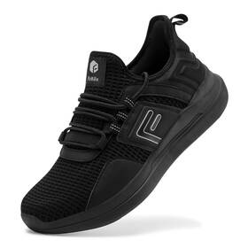 Fitville 717981651250 Extra Wide Sneakers Road Running Shoes- Fresh Core Black 9 X-wide