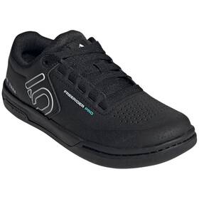 Fx4453-10 Five Ten Fx4453-10- Womens Freerider Pro Flat Shoes - Black/white/mint 10.5