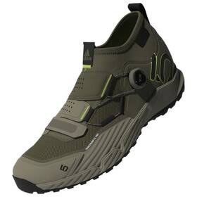 Gy9118-6 Five Ten Trailcross Pro Mountain Clipless Shoes - Mens Green/black Size 6