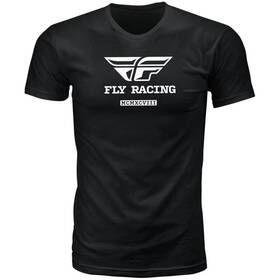 352-0130 Fly Racing New Genuine Evolution Graphic Tee T Shirt Black / White Logo Mens Med