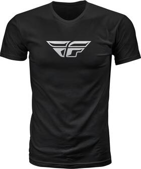 352-0610s Fly Racing Fits F Wing Tee Black Small - Lightweight Comfort Crew Neck T-shirt