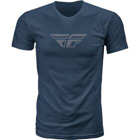 352-0611m Fly Racing F-wing Tee - Midnight Navy/grey Medium