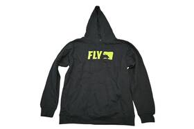354-0166yl Fly Racing Large Black/hi-vis Youth Primary Hoodie Nos