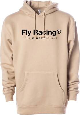 354-0303m Fly Racing Trademark Hoodie Md Tan