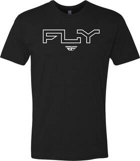 354-0308ys Fly Racing Edge Youth T-shirt Sm Black
