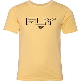 354-0311ym Fly Racing Youth Edge Tee - Banana Medium